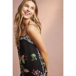 Flora Nikrooz Anthropologie Dillion Sleep Top Sleeveless Floral Print Medium